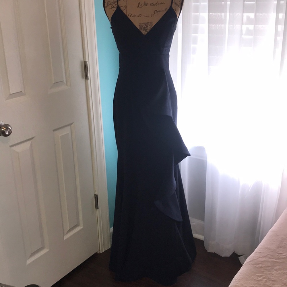 Brand New Eliza J Navy long dress size 4